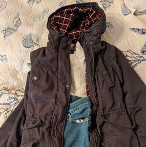Hollister long utility jacket